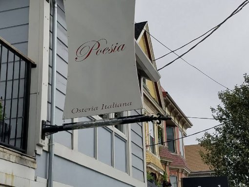 Poesia Restaurant Sign